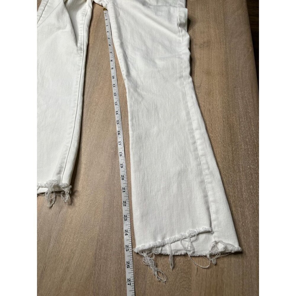 MOTHER The Insider Crop Step Fray in Fairest of Them All White Size 26 - Picture 12 of 12